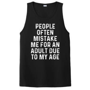 People Often Mistake Me For An Adult Due To My Age PosiCharge Competitor Tank