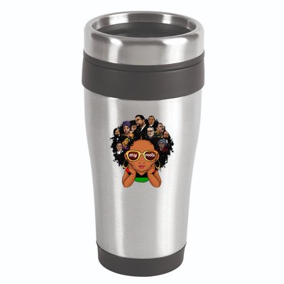 Proud Of My Roots Bhm Black Pride Black Melanin 16oz Travel Tumbler