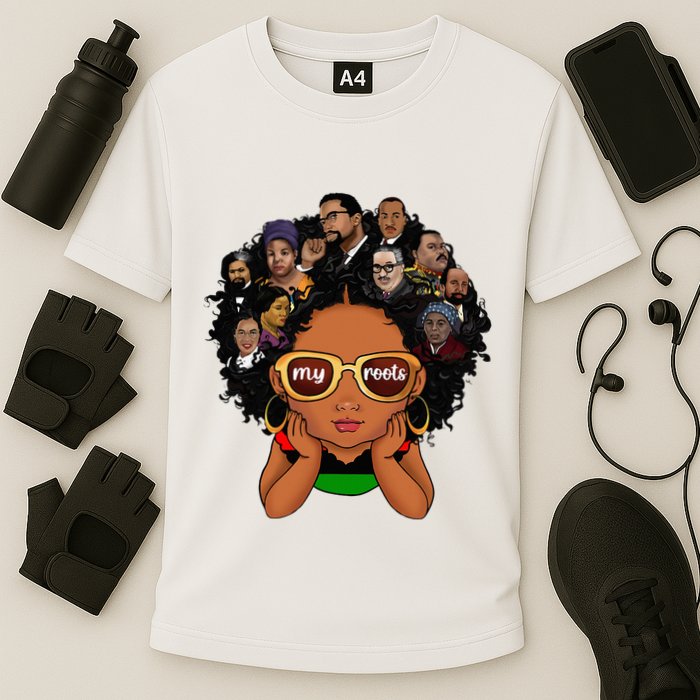 Proud Of My Roots Bhm Black Pride Black Melanin Cooling Performance Crew T-Shirt