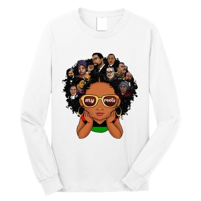 Proud Of My Roots Bhm Black Pride Black Melanin Long Sleeve Shirt