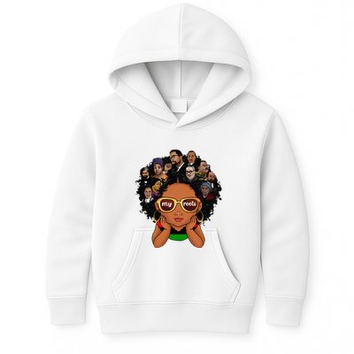 Proud Of My Roots Bhm Black Pride Black Melanin Kids Hoodie