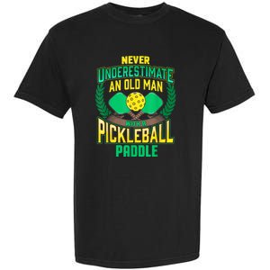 Pickleball Old Man Tee Funny Quotes Humor Sayings Retirement Garment-Dyed Heavyweight T-Shirt