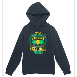 Pickleball Old Man Tee Funny Quotes Humor Sayings Retirement Urban Pullover Hoodie