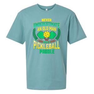 Pickleball Old Man Tee Funny Quotes Humor Sayings Retirement Sueded Cloud Jersey T-Shirt