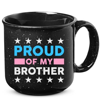 Proud Of My Brother LGBT Pride 15oz Campfire Ceramic Mug