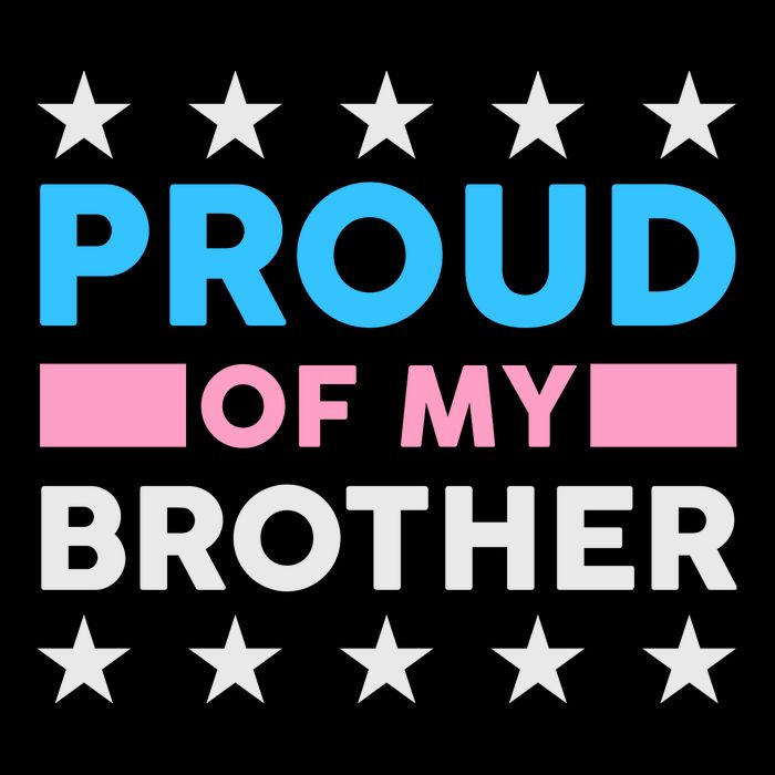 Proud Of My Brother LGBT Pride Flat Bill Trucker Hat