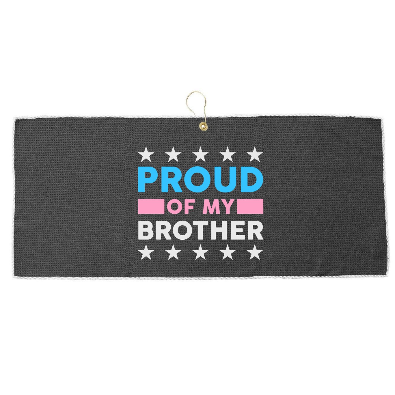 Proud Of My Brother LGBT Pride Large Microfiber Waffle Golf Towel
