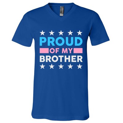 Proud Of My Brother LGBT Pride V-Neck T-Shirt