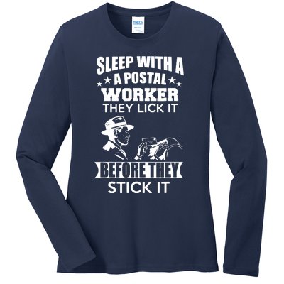 Post Office Mail Carrier Ladies Long Sleeve Shirt