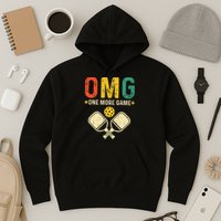 Pickleball One More Game Pickleball Player Hoodie