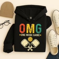 Pickleball One More Game Pickleball Player Hoodie