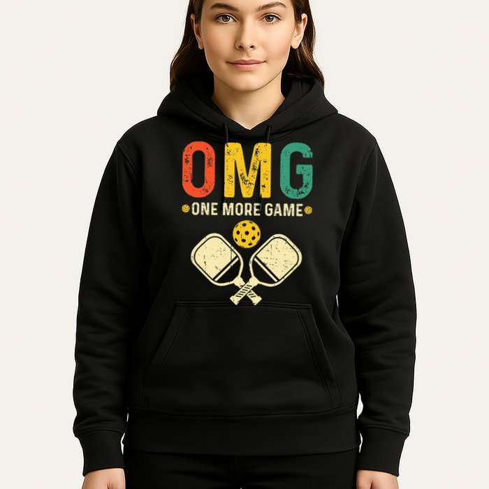 Pickleball One More Game Pickleball Player Hoodie
