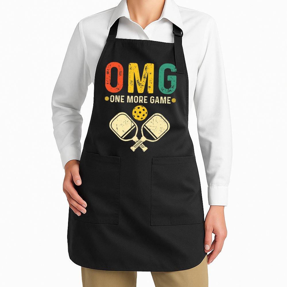 Pickleball One More Game Pickleball Player Apron