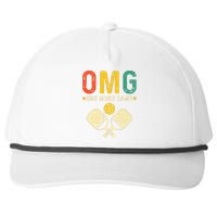 Pickleball One More Game Pickleball Player Snapback Five-Panel Rope Hat