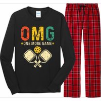 Pickleball One More Game Pickleball Player Long Sleeve Pajama Set