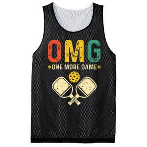 Pickleball One More Game Pickleball Player Mesh Reversible Basketball Jersey Tank