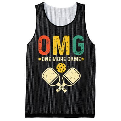 Pickleball One More Game Pickleball Player Mesh Reversible Basketball Jersey Tank