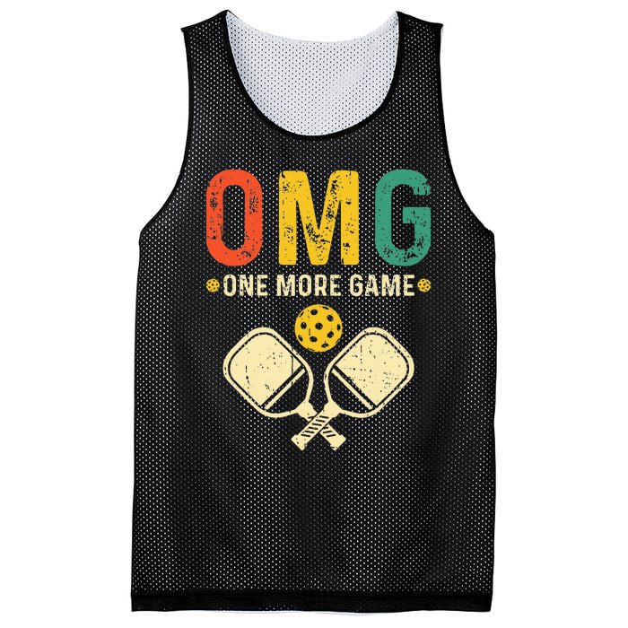 Pickleball One More Game Pickleball Player Mesh Reversible Basketball Jersey Tank