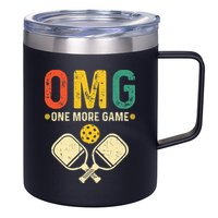 Pickleball One More Game Pickleball Player 12oz Stainless Steel Coffee Mug