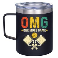 Pickleball One More Game Pickleball Player 12oz Stainless Steel Coffee Mug