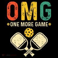 Pickleball One More Game Pickleball Player Tall Hoodie