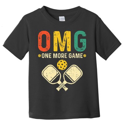 Pickleball One More Game Pickleball Player Toddler T-Shirt