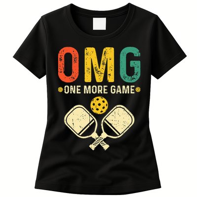 Pickleball One More Game Pickleball Player Womens T-Shirt