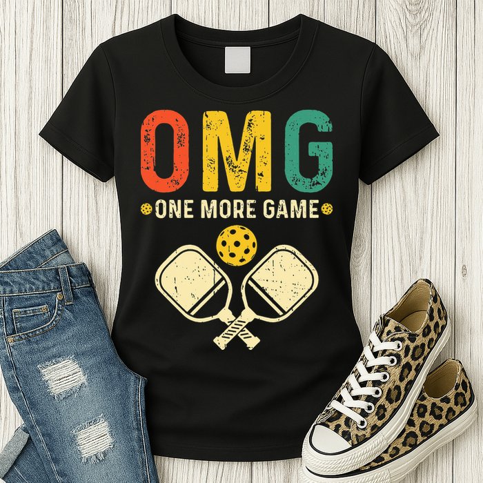 Pickleball One More Game Pickleball Player Womens T-Shirt