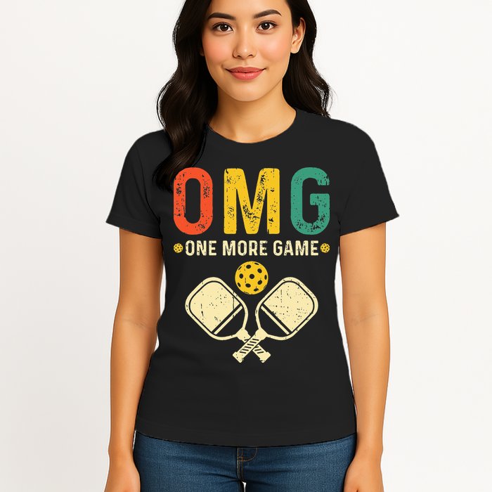Pickleball One More Game Pickleball Player Womens T-Shirt