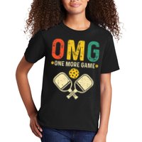 Pickleball One More Game Pickleball Player Kids T-Shirt