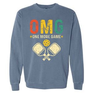 Pickleball One More Game Pickleball Player Garment-Dyed Sweatshirt