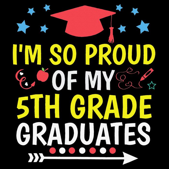 Proud Of My 5th Grade Graduates Last Day School for Teacher Sustainable Bucket Hat