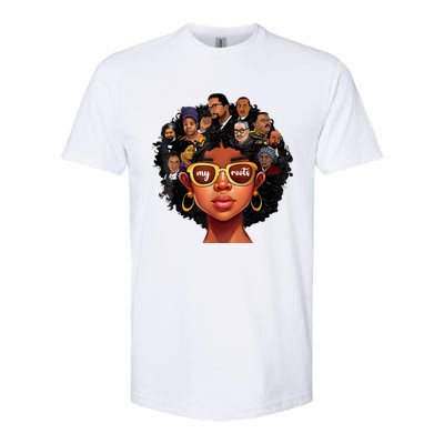 Proud Of My Roots Bhm Black Pride Black Melanin Softstyle® CVC T-Shirt