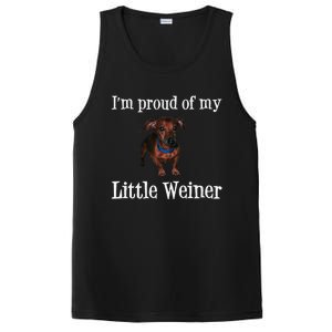 Proud Of My Little Wiener Funny Dog PosiCharge Competitor Tank