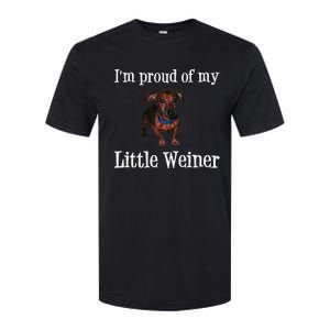 Proud Of My Little Wiener Funny Dog Softstyle CVC T-Shirt