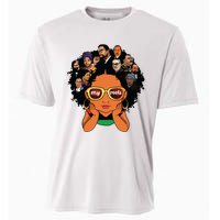 Proud Of My Roots Bhm Black Pride Black Melanin Girl Cooling Performance Crew T-Shirt