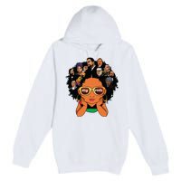 Proud Of My Roots Bhm Black Pride Black Melanin Girl Premium Pullover Hoodie