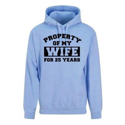 Property Of My Wife For 25 Years Unisex Surf Hoodie