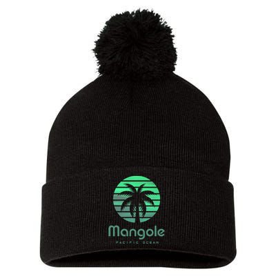 Pacific Ocean Mangole Pom Pom 12in Knit Beanie