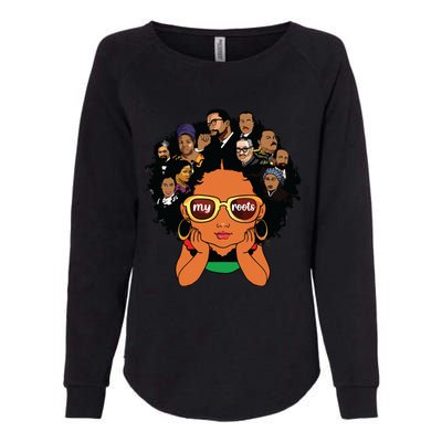 Proud Of My Roots Bhm Black Pride Black Melanin Womens California Wash Sweatshirt