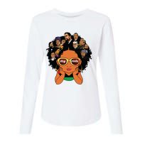 Proud Of My Roots Bhm Black Pride Black Melanin Womens Cotton Relaxed Long Sleeve T-Shirt