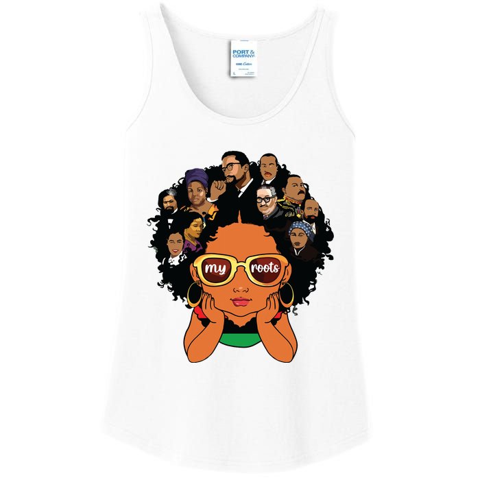 Proud Of My Roots Bhm Black Pride Black Melanin Ladies Essential Tank