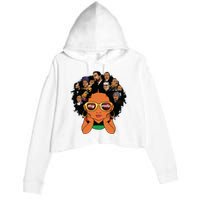 Proud Of My Roots Bhm Black Pride Black Melanin Crop Fleece Hoodie