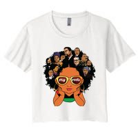 Proud Of My Roots Bhm Black Pride Black Melanin Women's Crop Top Tee