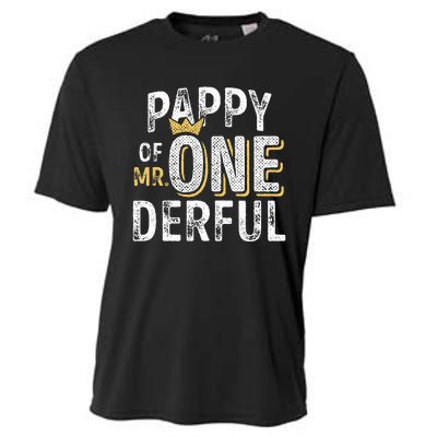 Pappy Of Mr Onederful 1st Birthday First OneDerful Matching Cooling Performance Crew T-Shirt