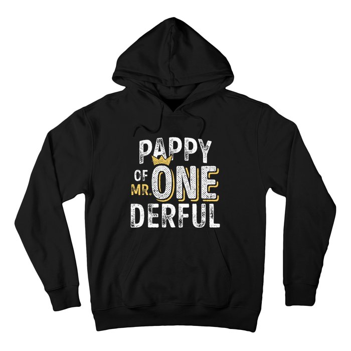 Pappy Of Mr Onederful 1st Birthday First OneDerful Matching Hoodie