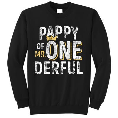 Pappy Of Mr Onederful 1st Birthday First OneDerful Matching Sweatshirt