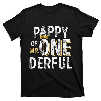 Pappy Of Mr Onederful 1st Birthday First OneDerful Matching T-Shirt