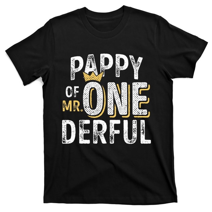 Pappy Of Mr Onederful 1st Birthday First OneDerful Matching T-Shirt