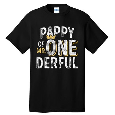 Pappy Of Mr Onederful 1st Birthday First OneDerful Matching Tall T-Shirt